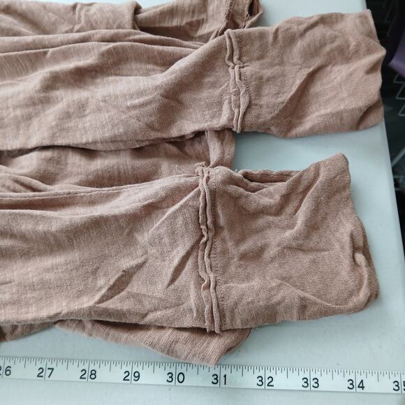 We The Free Brown Long Sleeve Oversize Top Womens MD Lagenlook Boho Minimalist - Picture 11 of 12